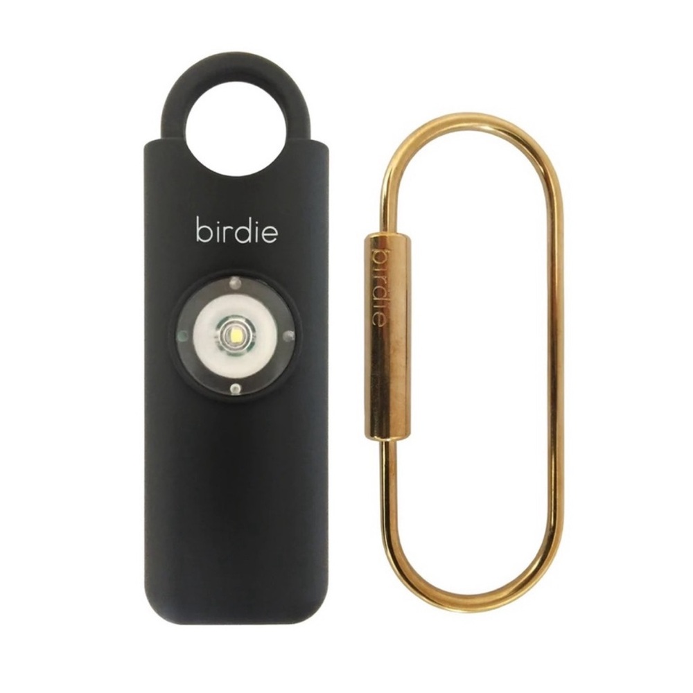 One NEW Birdie Personal Alarm. Black.